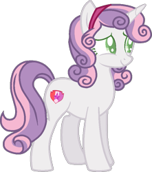 Size: 689x780 | Tagged: safe, artist:otakuchicky1, derpibooru import, sweetie belle, pony, unicorn, colored pupils, cute, female, headband, mare, older, older sweetie belle, simple background, solo, transparent background