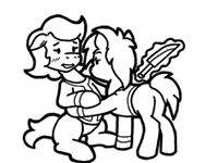 Size: 188x150 | Tagged: safe, artist:crazyperson, derpibooru import, pony, unicorn, fallout equestria, fallout equestria: commonwealth, black and white, blushing, duo, fanfic art, female, floppy ears, generic pony, grayscale, hoof on waist, kitchen knife, knife, magic, male, mare, monochrome, picture for breezies, simple background, stallion, telekinesis, transparent background