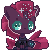 Size: 50x50 | Tagged: safe, artist:togeticisa, tempest shadow, pony, unicorn, animated, armor, blinking, broken horn, female, horn, icon, mare, pixel art, solo