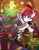 Size: 1600x2045 | Tagged: safe, artist:saxopi, derpibooru import, oc, oc only, oc:holly jolly, christmas, christmas tree, holiday, present, tree