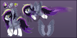 Size: 6000x3000 | Tagged: safe, artist:dinoalpaka, oc, oc only, pegasus, pony, adoptable, female, rcf community, solo, speed trail, wings