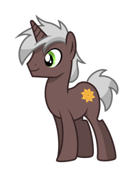 Size: 2600x3200 | Tagged: safe, artist:pizzamovies, oc, oc only, oc:solar drift, pony, unicorn, male, simple background, smiling, solo, stallion, transparent background