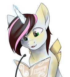 Size: 1360x1500 | Tagged: safe, artist:erroremma, oc, oc:erroremma, pony, solo, voice actor