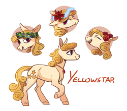 Size: 1280x1124 | Tagged: safe, artist:sterfler, derpibooru import, oc, oc:yellowstar, earth pony, pony, solo