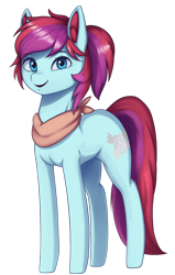 Size: 2226x3500 | Tagged: safe, artist:mrscroup, oc, oc only, oc:taffy swirl, earth pony, pony, cute, ear fluff, female, mare, neckerchief, simple background, solo, transparent background