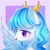 Size: 1500x1500 | Tagged: safe, artist:leafywind, derpibooru import, oc, oc only, oc:birdy, pegasus, pony, blushing, bust, cute, ear piercing, earring, female, jewelry, mare, open mouth, piercing, portrait, solo, starry eyes, wingding eyes