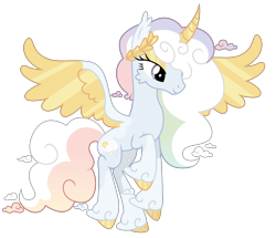 Size: 6080x5224 | Tagged: safe, artist:dragonchaser123, artist:neonlightthepony291, derpibooru import, oc, oc only, oc:cirrus sky, alicorn, pony, absurd resolution, alicorn oc, colored hooves, colored horn, colored wings, curved horn, female, horn, laurel wreath, mare, princess, raffle prize, simple background, solo, spread wings, transparent background, unshorn fetlocks, wings