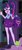 Size: 259x585 | Tagged: safe, derpibooru import, screencap, sci-twi, spike, spike the regular dog, twilight sparkle, dog, better together, equestria girls, star crossed, bag, clothes, cropped, eyes closed, geode of telekinesis, glasses, offscreen character, ponytail, shoes, skirt, socks