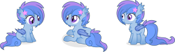 Size: 9343x2816 | Tagged: safe, artist:cirillaq, derpibooru import, oc, oc:astral flare, bat pony, pony, female, filly, high res, simple background, solo, transparent background, vector