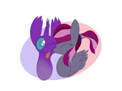 Size: 4000x3000 | Tagged: safe, artist:rafuki, derpibooru import, oc, oc only, oc:spotlight splash, oc:teräsirppi, equestria daily, kiss on the cheek, kissing, mascot, oc x oc, shipping, simple background, transparent background