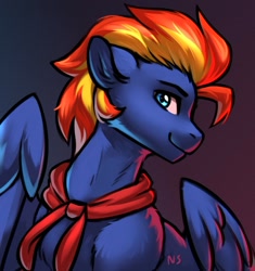 Size: 1600x1700 | Tagged: safe, artist:nightskrill, oc, pegasus, pony, bust, solo