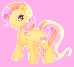 Size: 910x830 | Tagged: safe, artist:conphettey, derpibooru import, oc, oc:ragamuffin, g3, pixel art, solo