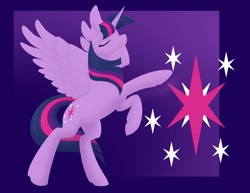 Size: 2063x1589 | Tagged: safe, artist:mythpony, derpibooru import, twilight sparkle, twilight sparkle (alicorn), alicorn, pony, cutie mark, female, lineless, mare, solo