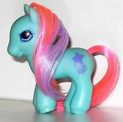 Size: 261x258 | Tagged: safe, earth pony, pony, g2, baby fern, female, filly, irl, official, photo, solo, toy