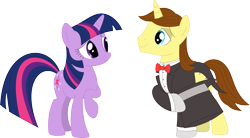 Size: 3591x1979 | Tagged: safe, artist:porygon2z, derpibooru import, twilight sparkle, oc, oc:hocus pocus, canon x oc, female, male, simple background, straight, transparent background