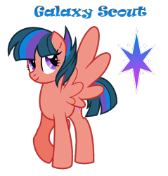 Size: 942x986 | Tagged: safe, artist:andy-hazards, derpibooru import, oc, oc only, oc:galaxy scout, pegasus, pony, base used, female, mare, offspring, parent:flash sentry, parent:twilight sparkle, parents:flashlight, simple background, solo, transparent background