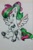 Size: 639x960 | Tagged: artist needed, safe, derpibooru import, oc, oc:broken candy, pegasus, pony, bow, cute, fluffy, freckles, green eyes, solo, traditional art, wings