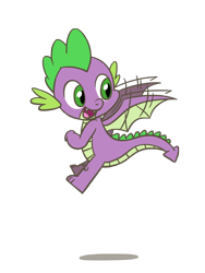 Size: 1350x1800 | Tagged: safe, artist:flutterluv, derpibooru import, spike, dragon, dragon wings, flying, looking back, male, simple background, smiling, solo, spike day, spread wings, transparent background, winged spike, wings