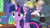 Size: 1920x1080 | Tagged: safe, derpibooru import, screencap, princess flurry heart, twilight sparkle, twilight sparkle (alicorn), alicorn, pony, best gift ever, confused, female, filly, flying, foal, food, glowing horn, lemon, levitation, magic, magic aura, mare, messy mane, mischief, mischievous, oven, pudding, puddinghead's pudding, raised eyebrow, telekinesis, this will end in tears