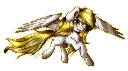 Size: 4128x2300 | Tagged: safe, artist:kindny-chan, oc, oc:sky, pegasus, pony, female, mare, simple background, solo, transparent background