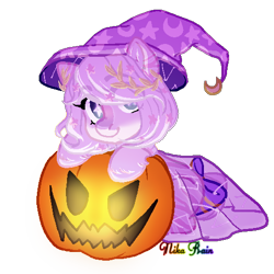 Size: 512x512 | Tagged: safe, artist:nika-rain, derpibooru import, oc, earth pony, pony, bow, clothes, cute, dress, female, halloween, hat, helloween, holiday, hoof fluff, jack-o-lantern, laurel wreath, leaning, looking at you, mare, ocbetes, pixel art, pumpkin, simple background, smiling, solo, starry eyes, tail bow, transparent background, unshorn fetlocks, wingding eyes, witch hat