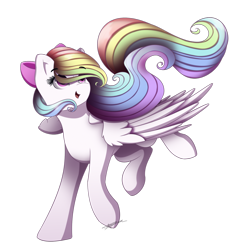 Size: 1024x1055 | Tagged: safe, artist:mindlesssketching, derpibooru import, oc, oc:pastelle song, pegasus, pony, bow, female, hair bow, mare, simple background, solo, transparent background