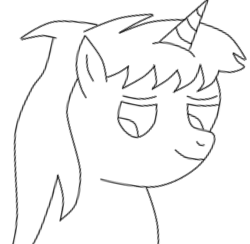 Size: 612x598 | Tagged: safe, derpibooru import, oc, oc only, pony, unicorn, black and white, bust, grayscale, monochrome, simple background, solo, white background
