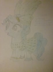 Size: 1921x2592 | Tagged: safe, artist:jaredking179, oc, oc only, oc:diana, earth pony, pony, clothes, dress, female, mare, reference sheet, traditional art