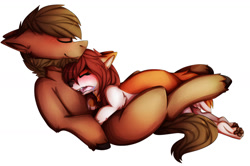 Size: 1280x852 | Tagged: safe, artist:oddends, derpibooru import, oc, pony, cuddling, cute, duo