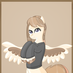 Size: 3000x3000 | Tagged: safe, artist:rain wing, pegasus, pony, bandaid, bust, cute, portrait, smiling, solo