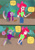 Size: 1024x1475 | Tagged: safe, artist:edcom02, derpibooru import, apple bloom, spike, anthro, comic:fun in the mud, equestria girls, belt, boots, bow, clothes, frustrated, hair bow, human coloration, jeans, mud, pants, pulling, pulling out, quicksand, shirt, shoes, sinking, stuck, tree