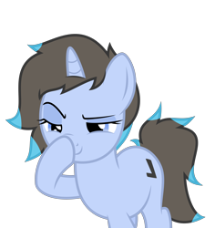 Size: 5000x5287 | Tagged: safe, artist:memely, derpibooru import, oc, oc only, oc:checkem, pony, unicorn, absurd resolution, boop, glimmerposting, meme, self-boop, simple background, smug, solo, the boopening, transparent background, vector