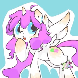 Size: 600x600 | Tagged: safe, artist:ume89s, derpibooru import, oc, pony, female, mare, open mouth, solo