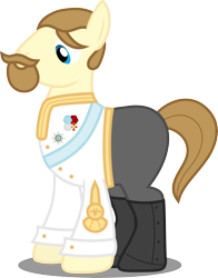 Size: 5660x7204 | Tagged: safe, artist:atomicmillennial, derpibooru import, earth pony, pony, absurd resolution, clothes, male, nicholas ii, ponified, simple background, solo, stallion, transparent background, vector