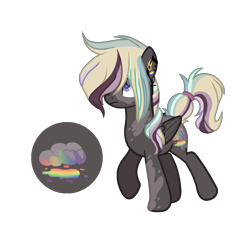 Size: 1481x1500 | Tagged: safe, artist:antiwalkercassie, derpibooru import, oc, oc:rainy puddle, pegasus, pony, ambiguous gender, offspring, parent:dumbbell, parent:rainbow dash, parents:dumbdash, simple background, solo, transparent background