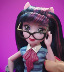 Size: 633x720 | Tagged: safe, derpibooru import, sci-twi, twilight sparkle, better together, equestria girls, commercial, doll, female, glasses, irl, merchandise, photo, toy