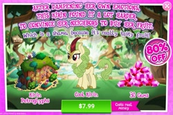 Size: 1151x762 | Tagged: safe, derpibooru import, spring glow, kirin, sounds of silence, advertisement, background kirin, cool kirin, costs real money, cropped, gameloft, official, sale