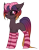 Size: 2176x2760 | Tagged: safe, artist:kxttponies, derpibooru import, oc, oc:vixen, earth pony, pony, clothes, female, horns, mare, simple background, socks, solo, striped socks, transparent background