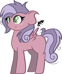 Size: 809x970 | Tagged: safe, artist:thepegasisterpony, derpibooru import, oc, oc:amethyst apple, pegasus, pony, female, filly, offspring, parent:big macintosh, parent:marble pie, parents:marblemac, simple background, solo, transparent background