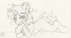 Size: 2500x1350 | Tagged: safe, artist:airfly-pony, oc, oc only, pony, looking at you, male, patreon, patreon reward, rcf community, smiling, solo, sparkles