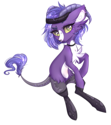 Size: 1210x1356 | Tagged: safe, artist:monogy, oc, earth pony, pony, clothes, female, horns, mare, simple background, socks, solo, transparent background