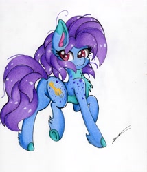 Size: 4903x5721 | Tagged: safe, artist:luxiwind, oc, oc:lock heart, earth pony, pony, female, mare, solo, traditional art