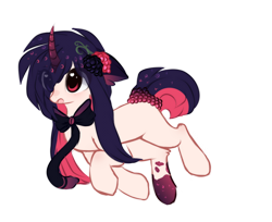 Size: 1024x835 | Tagged: safe, artist:little-sketches, derpibooru import, oc, oc:kumi, pony, unicorn, curved horn, female, horn, mare, necktie, simple background, solo, transparent background