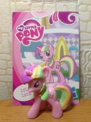 Size: 1620x2160 | Tagged: safe, derpibooru import, lulu luck, pony, unicorn, blind bag, blind bag card, female, irl, merchandise, official, photo, solo, toy, wave 2