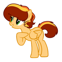 Size: 1024x1020 | Tagged: safe, artist:crystalponyart7669, derpibooru import, oc, oc:grilled cheese, pegasus, pony, base used, female, mare, simple background, solo, transparent background