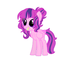 Size: 2732x2048 | Tagged: safe, artist:turnaboutart, oc, oc only, oc:kuiper aurora, pegasus, pony, braces, female, filly, magical lesbian spawn, offspring, parent:princess cadance, parent:twilight sparkle, parents:twidance, teenager