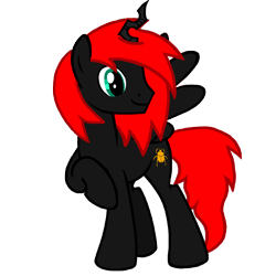 Size: 1536x1536 | Tagged: safe, artist:makarosc, derpibooru import, oc, oc:dark ember, alicorn, pony, 2019 community collab, alicorn oc, derpibooru community collaboration, male, male alicorn, male alicorn oc, red and black oc, simple background, solo, transparent background, vector