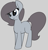 Size: 1557x1625 | Tagged: safe, artist:axlearts, derpibooru import, oc, oc:delpone, earth pony, pony, earth pony oc, female, gray background, mare, simple background, smiling, solo, standing