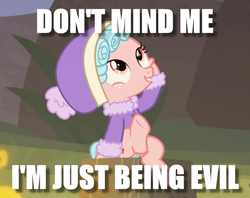 Size: 894x708 | Tagged: safe, screencap, cozy glow, pegasus, pony, frenemies (episode), caption, female, filly, image macro, text