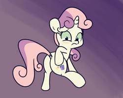 Size: 1280x1024 | Tagged: safe, artist:turtlefarminguy, derpibooru import, sweetie belle, pony, unicorn, bloom and gloom, female, filly, looking at cutie mark